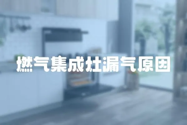 燃氣集成灶漏氣原因
