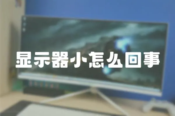 顯示器小怎么回事