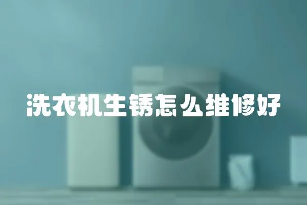 洗衣機生銹怎么維修好