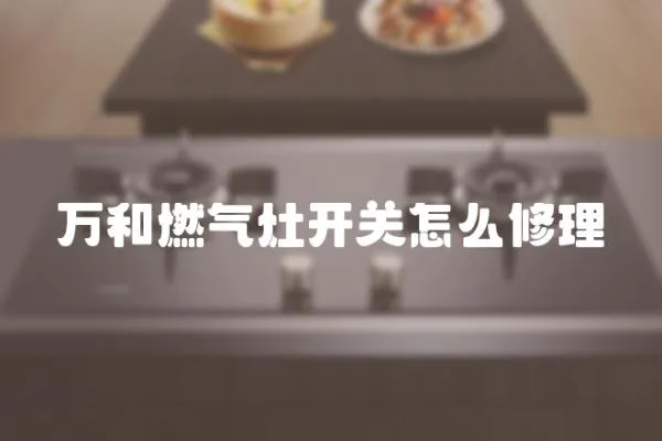 萬和燃氣灶開關怎么修理