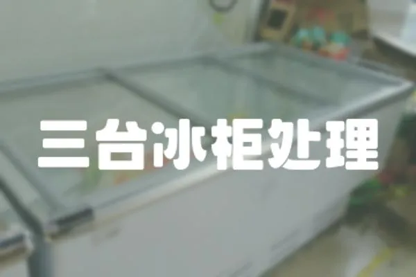 三臺冰柜處理