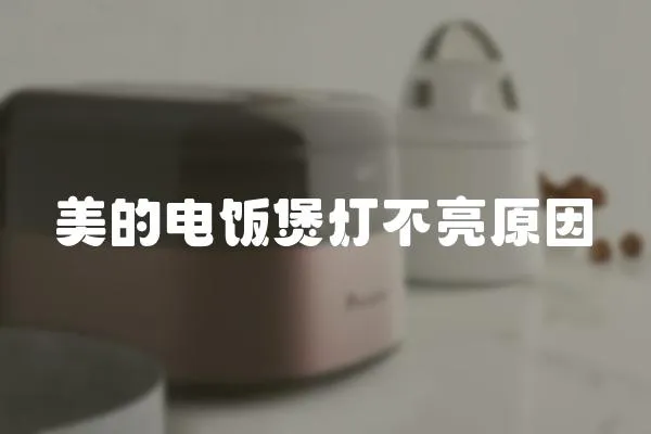 美的電飯煲燈不亮原因