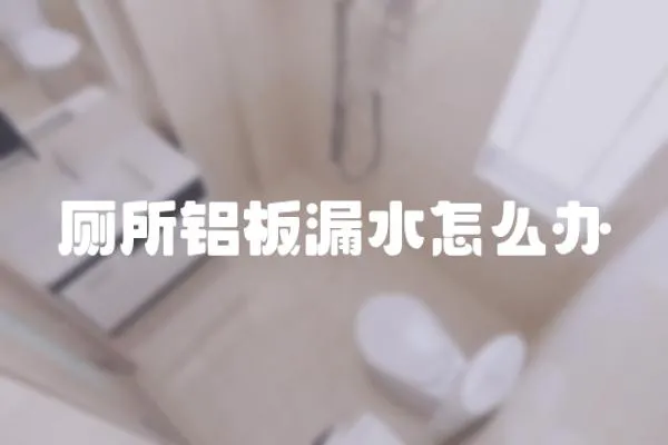 廁所鋁板漏水怎么辦