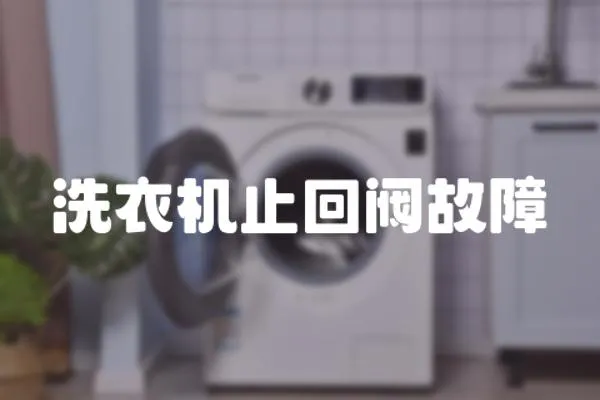 洗衣機止回閥故障