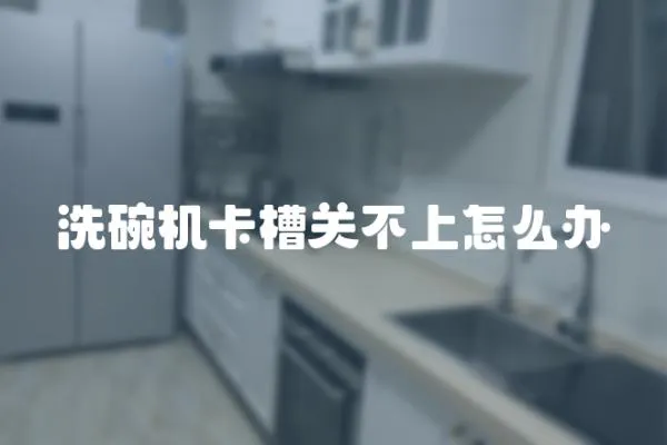 洗碗機卡槽關不上怎么辦