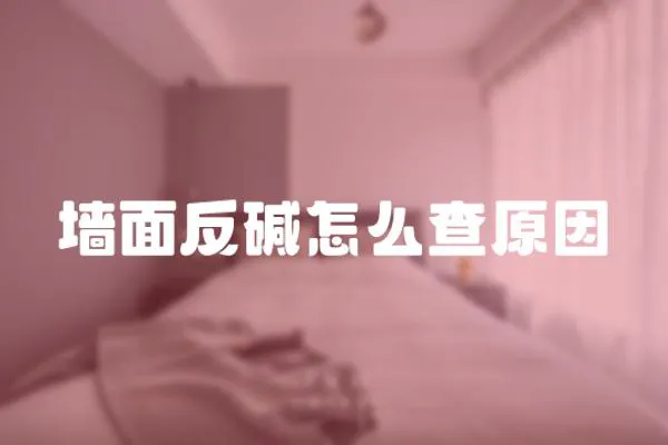 墻面反堿怎么查原因