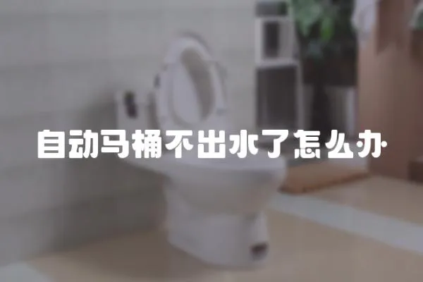 自動馬桶不出水了怎么辦