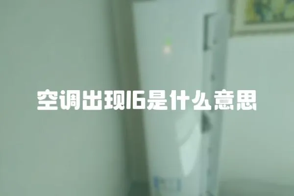 空調(diào)出現(xiàn)l6是什么意思