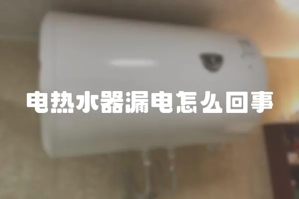 電熱水器漏電怎么回事
