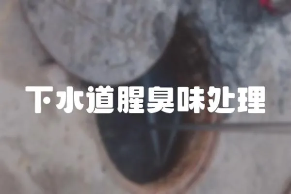 下水道腥臭味處理