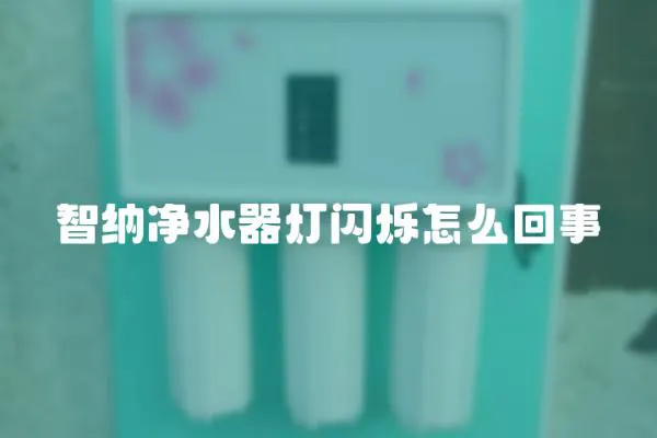 智納凈水器燈閃爍怎么回事