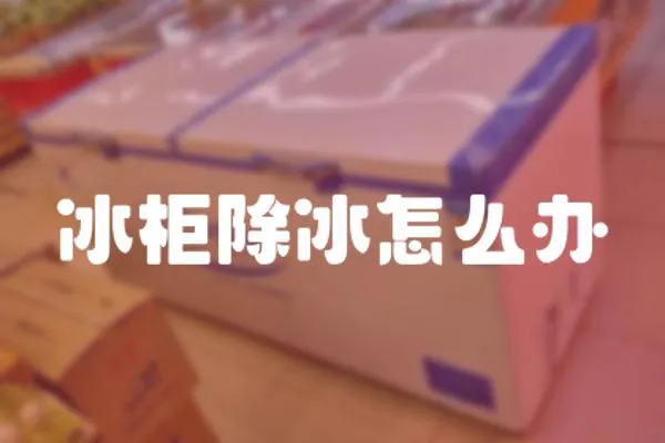 冰柜除冰怎么辦