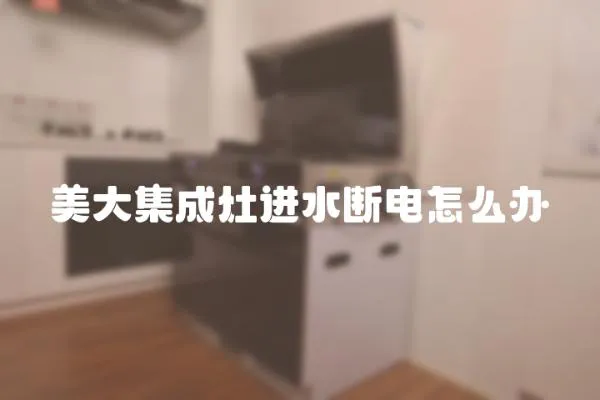 美大集成灶進水?dāng)嚯娫趺崔k