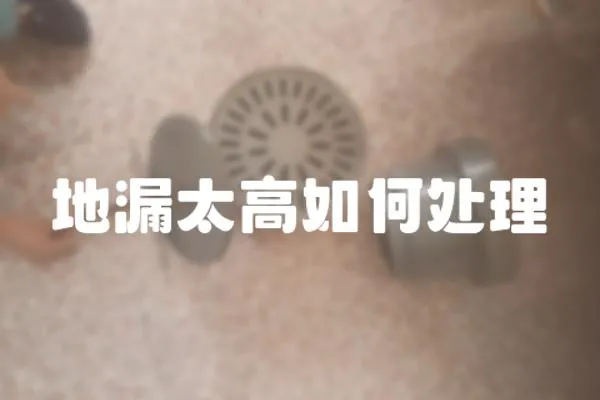 地漏太高如何處理