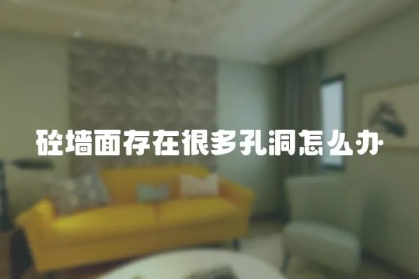 砼墻面存在很多孔洞怎么辦