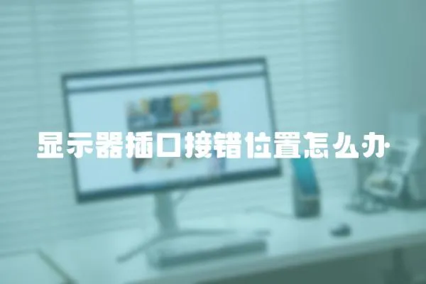 顯示器插口接錯位置怎么辦