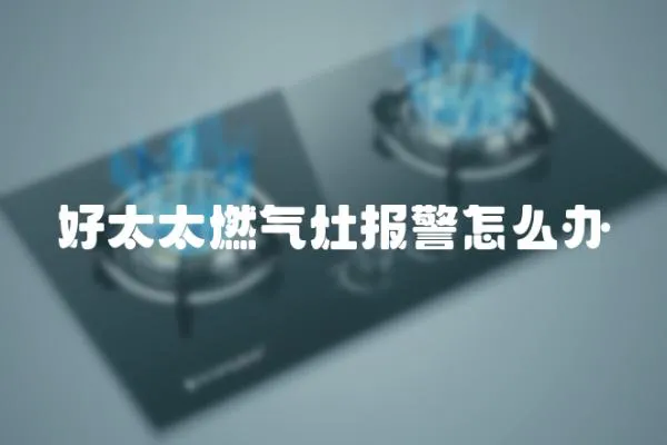 好太太燃?xì)庠顖?bào)警怎么辦