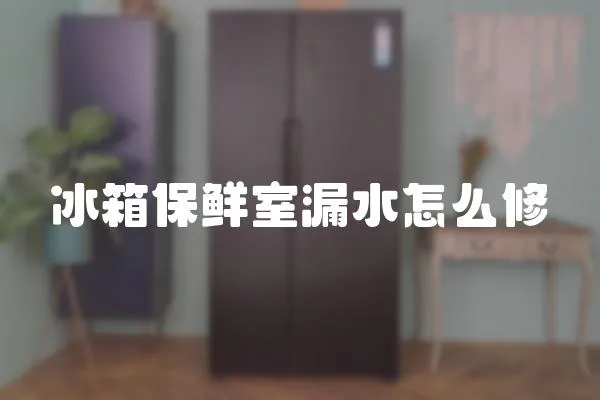 冰箱保鲜室漏水怎么修