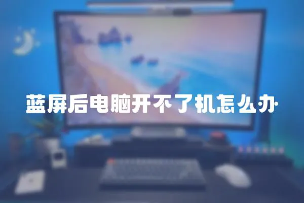 藍屏后電腦開不了機怎么辦
