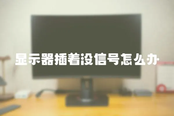 顯示器插著沒信號怎么辦