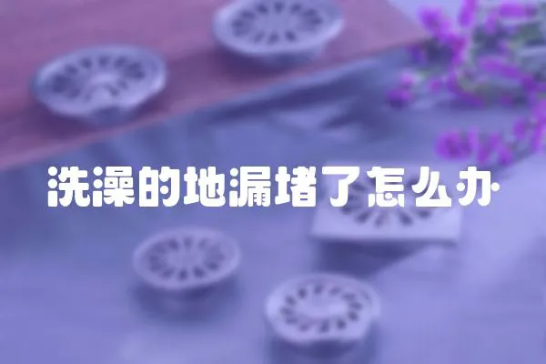 洗澡的地漏堵了怎么辦