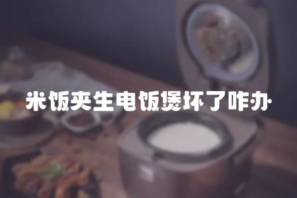 米飯夾生電飯煲壞了咋辦