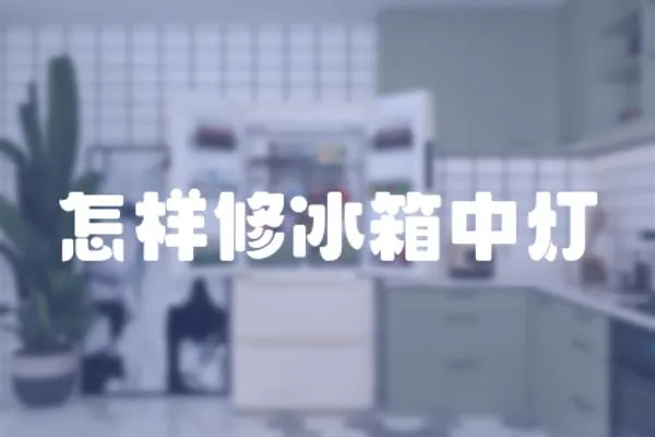 怎樣修冰箱中燈