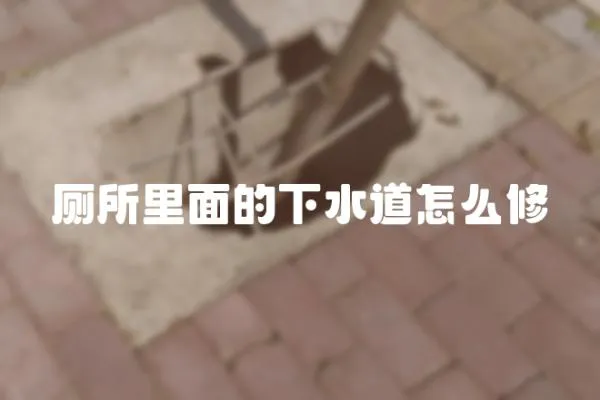 廁所里面的下水道怎么修