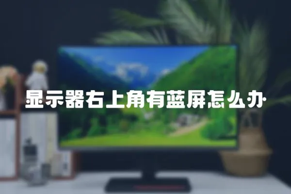 顯示器右上角有藍屏怎么辦