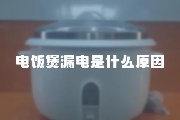 電飯煲漏電是什么原因