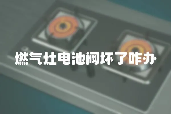 燃氣灶電池閥壞了咋辦