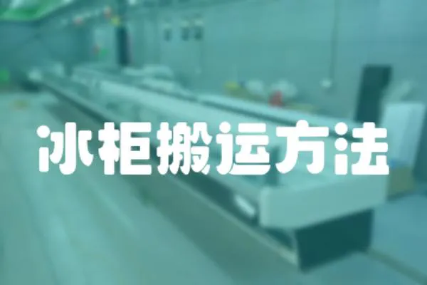 冰柜搬運(yùn)方法