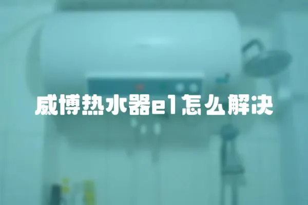 威博熱水器e1怎么解決