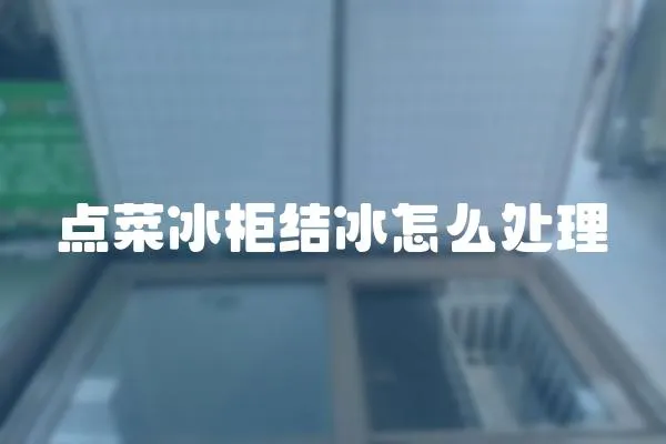 點菜冰柜結冰怎么處理