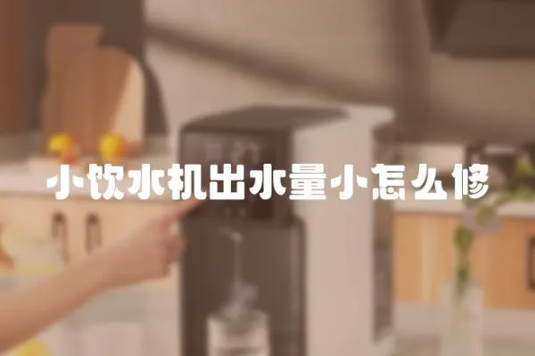 小飲水機出水量小怎么修