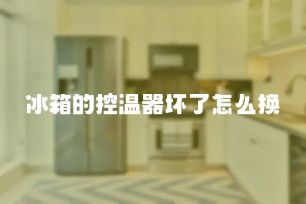 冰箱的控溫器壞了怎么換