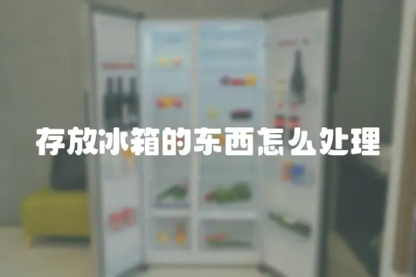 存放冰箱的東西怎么處理
