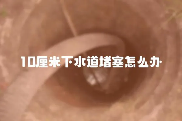 10厘米下水道堵塞怎么辦