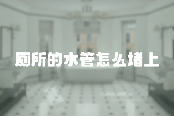 廁所的水管怎么堵上