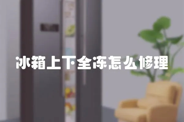 冰箱上下全凍怎么修理