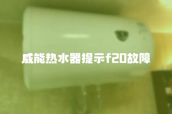 威能熱水器提示f20故障