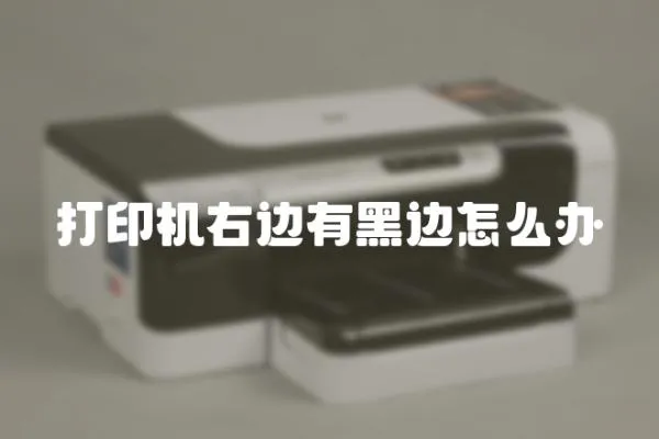 打印機(jī)右邊有黑邊怎么辦