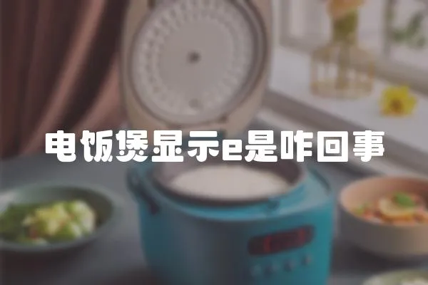 電飯煲顯示e是咋回事