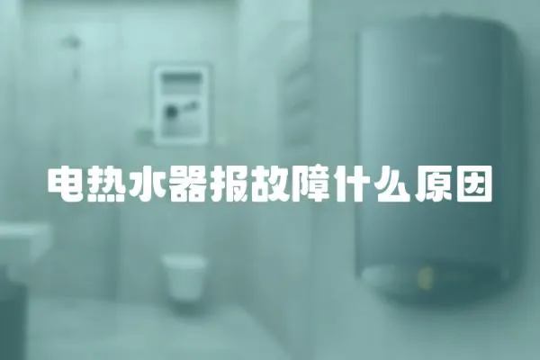 電熱水器報故障什么原因