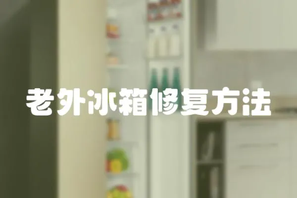 老外冰箱修復(fù)方法