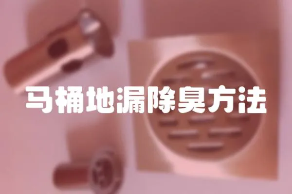 馬桶地漏除臭方法