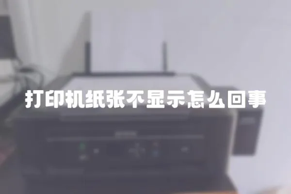 打印機紙張不顯示怎么回事