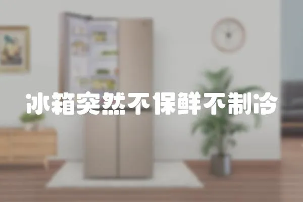 冰箱突然不保鮮不制冷