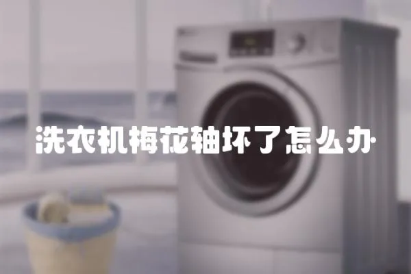 洗衣機梅花軸壞了怎么辦