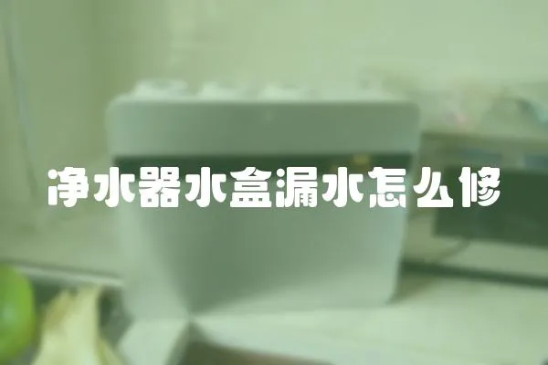 凈水器水盒漏水怎么修